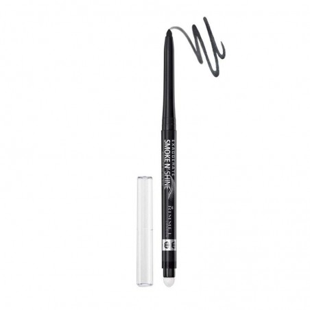 Rimmel London Automatic Eye Pencil Exaggerate Eye Smokye'n Shine 001 Little Black Smokey